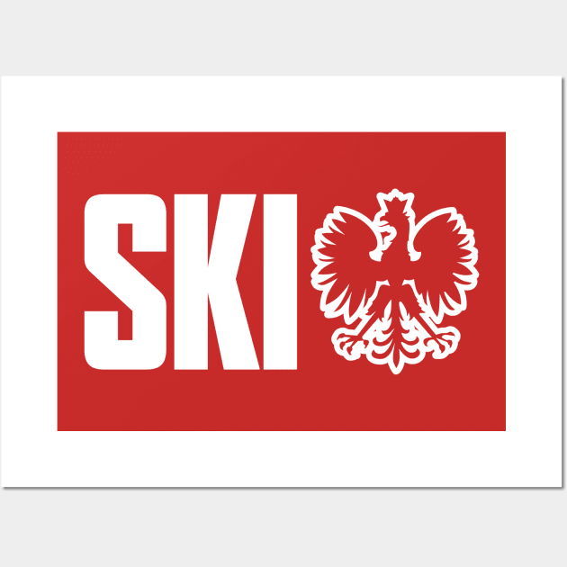 SKI Polish Last Name Ending in Ski Dyngus Day Wall Art by PodDesignShop